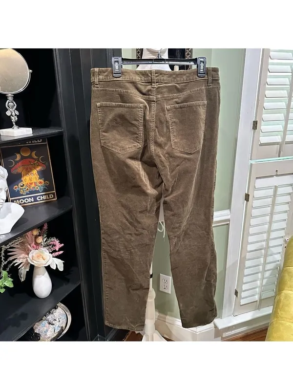 Talbots Olive Green Straight‑Leg Corduroy Jeans – Size 12 - Image 5