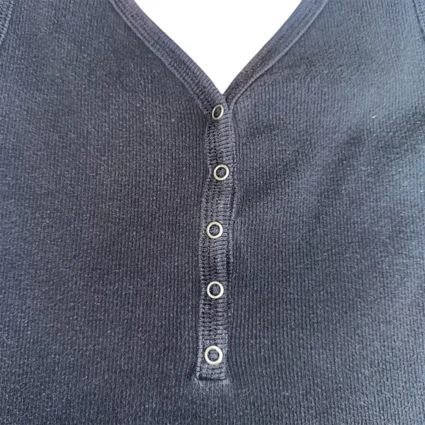 Vintage Y2K Abercrombie & Fitch Cropped Ribbed Tank Top! - Image 2