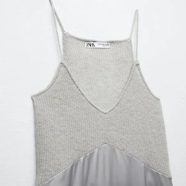 Zara New COMBINATION‎ KNIT DRESS - Image 3