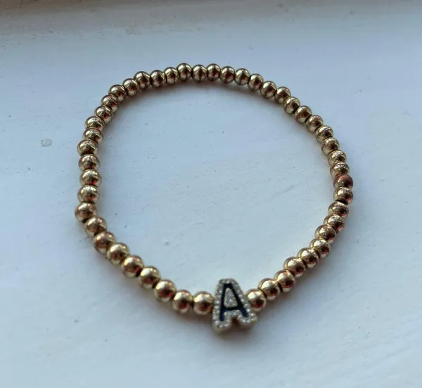 Baublebar gold beaded A bracelet - Image 2