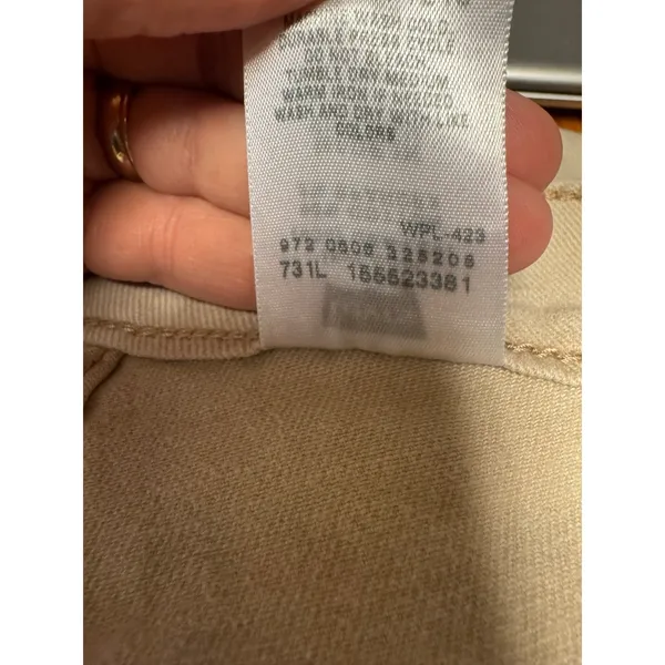 Levi's 550 Relaxed Boot Cut‎ Women Khaki Cotton Spandex Jeans Size 12 M - Image 15