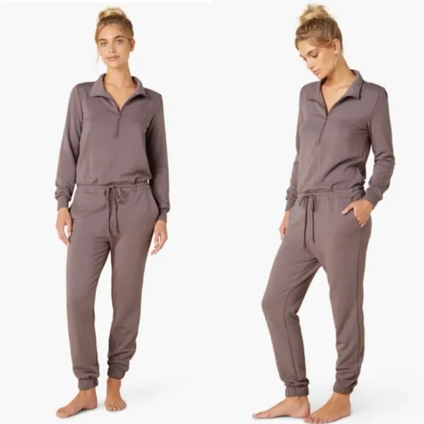 NWT Beyond Yoga Ski Weekend Jumpsuit Mauve Sz Small - Image 2