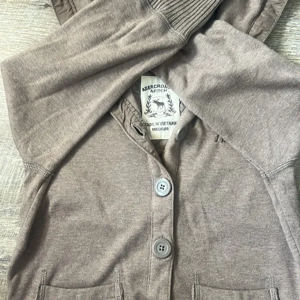 Vintage Abercrombie & Fitch Brown Cardigan Size Medium - Image 3