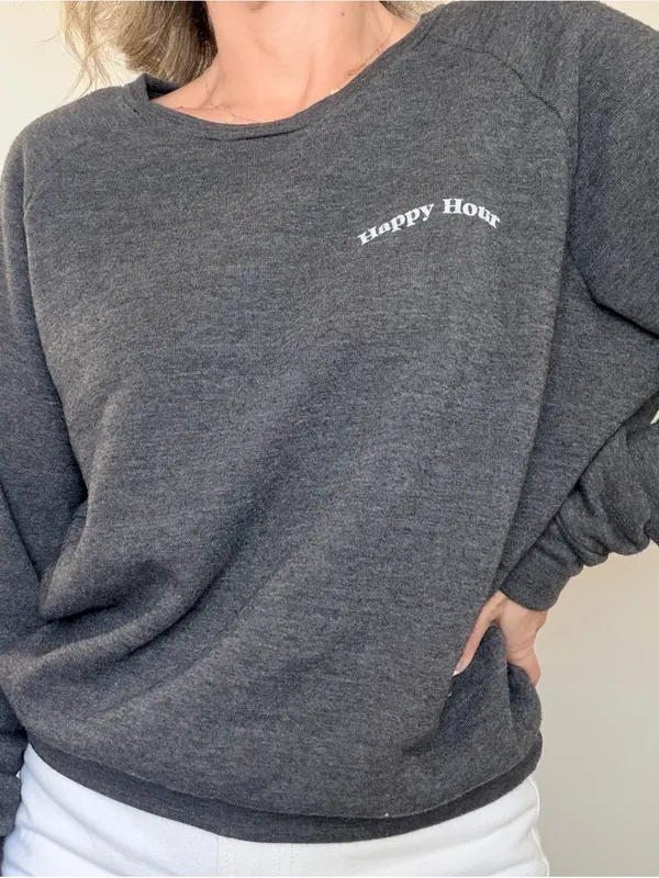 New Project Social T Happy Hour/Hungover Reversible Sweatshirt - Image 6
