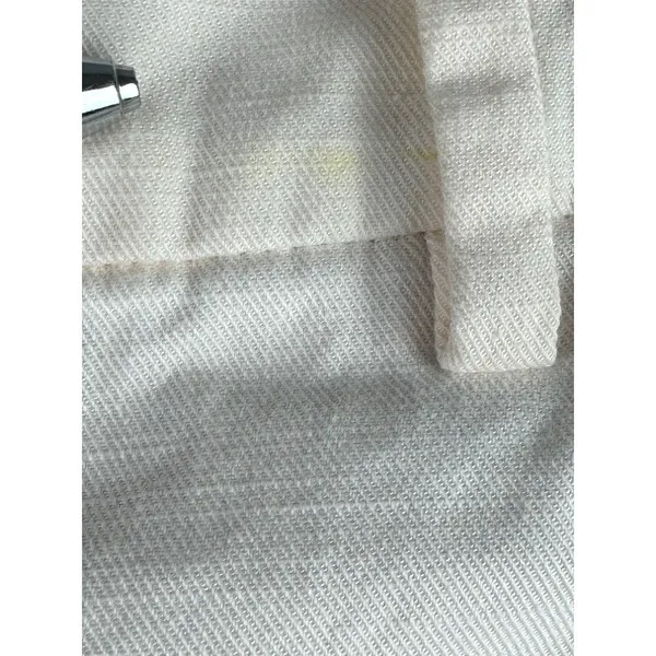 LOFT Ivory Wide Leg High Rise Trouser Pants Cotton Cuffed Office Siren Size 8 - Image 6