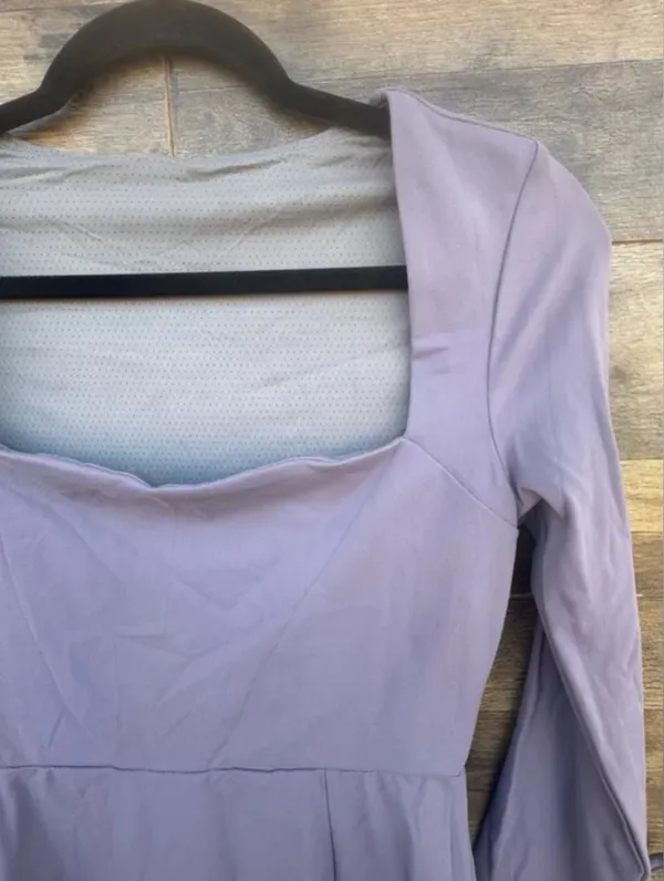 🍬 NWT Aotasely Lavender Long Sleeve Mini Dress - Image 5