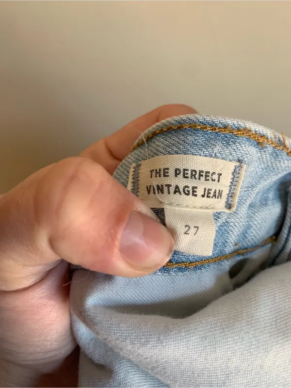 Madewell Light Blue Denim Bermuda Shorts Women Size 27 Perfect Vintage Jean - Image 5