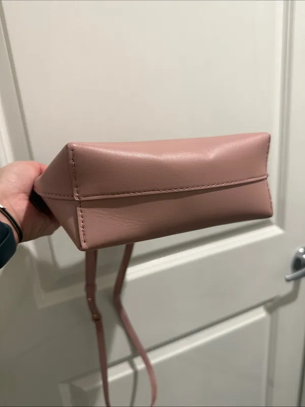 Samara Vegan Leather Crossbody Peony Blush Pink - Image 5