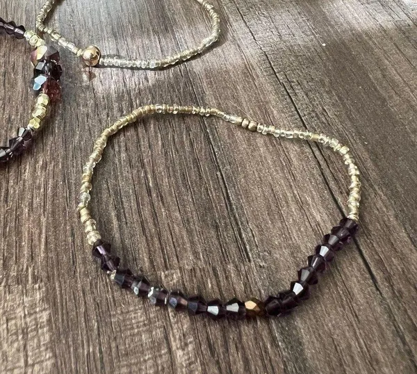 Handmade beaded set of bracelets - Image 2