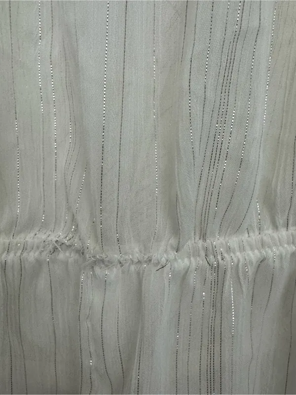 Victoria’s Secret off shoulder sheer white glitter romper swimsuit cover Large - Image 5