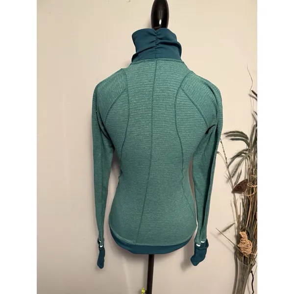 Lululemon || Runderful‎ 1/2 Zip Pullover Long Sleeve Hunter Green Forage Teal 4 - Image 4