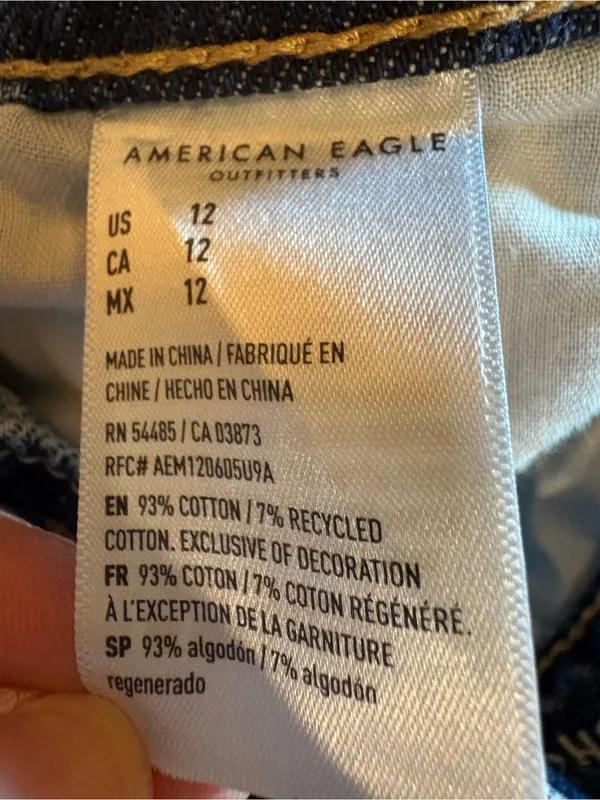 American Eagle Highest Rise '90s Boyfriend Shorts women’s 12 - Image 6