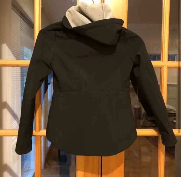 Ladies Warm Winter Hooded Coat | Jacket Black Size XS - Image 2