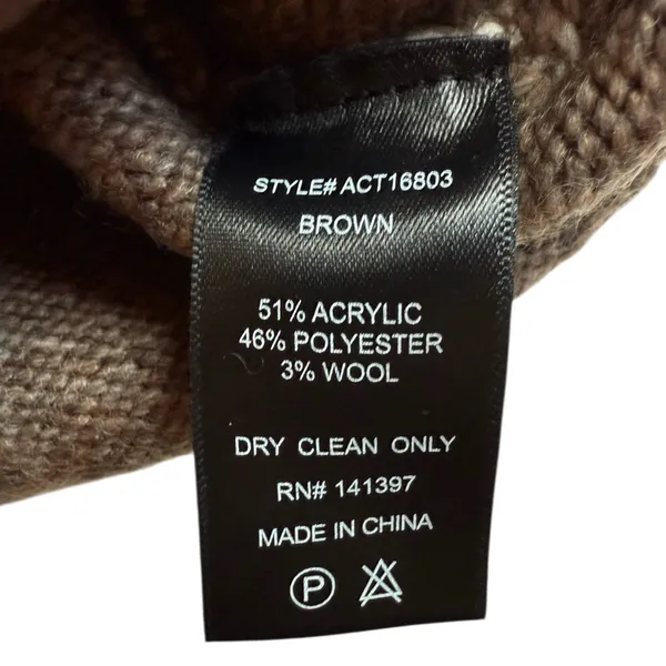 ASTR the Label Wool Blend Brown Knit Tank‎ Sz L - Image 6