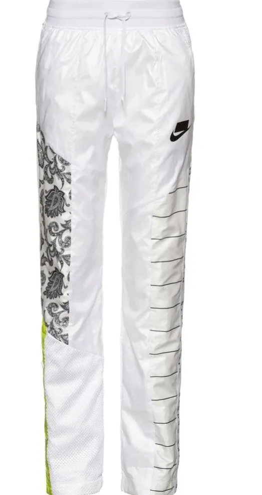 Nike Women's Woven Track Trousers Sweats Pants Joggers White/Black Size XS New - Image 6
