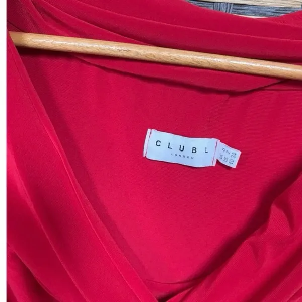 Club L Red Dress Size 2‎ - Image 5