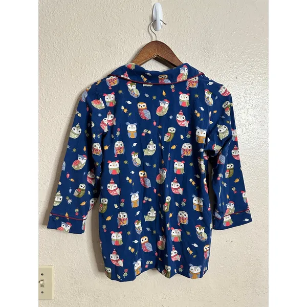 Bedhead Pajamas Autumn Owls Classic Stretch Jersey Pajama Set Womans XS - Image 5