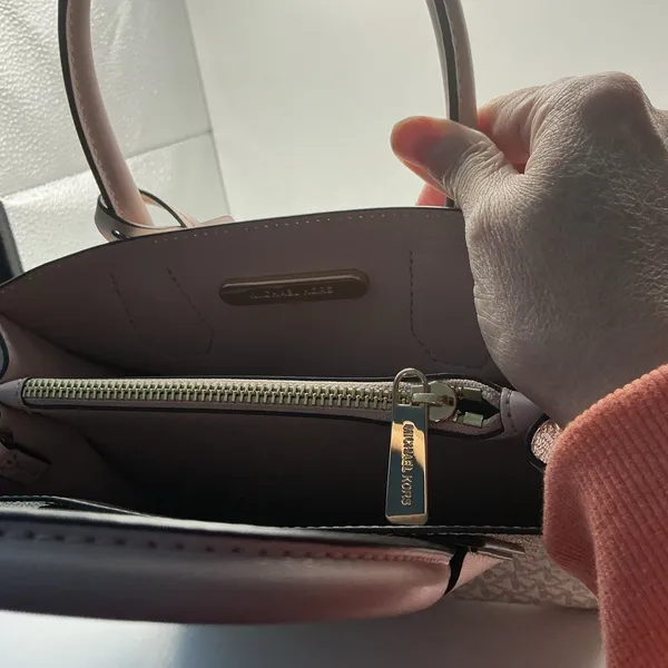 Michael Kors Beige and Pink Tote Bag - Image 5
