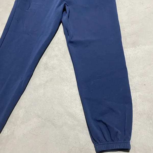 NOBULL Unisex SZ L Navy Jogger Pants Athletic Drawstring Stretch Gym Workout - Image 9