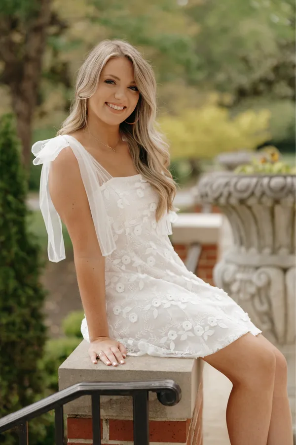 Lulus Dress Lace White Mini - Image 3