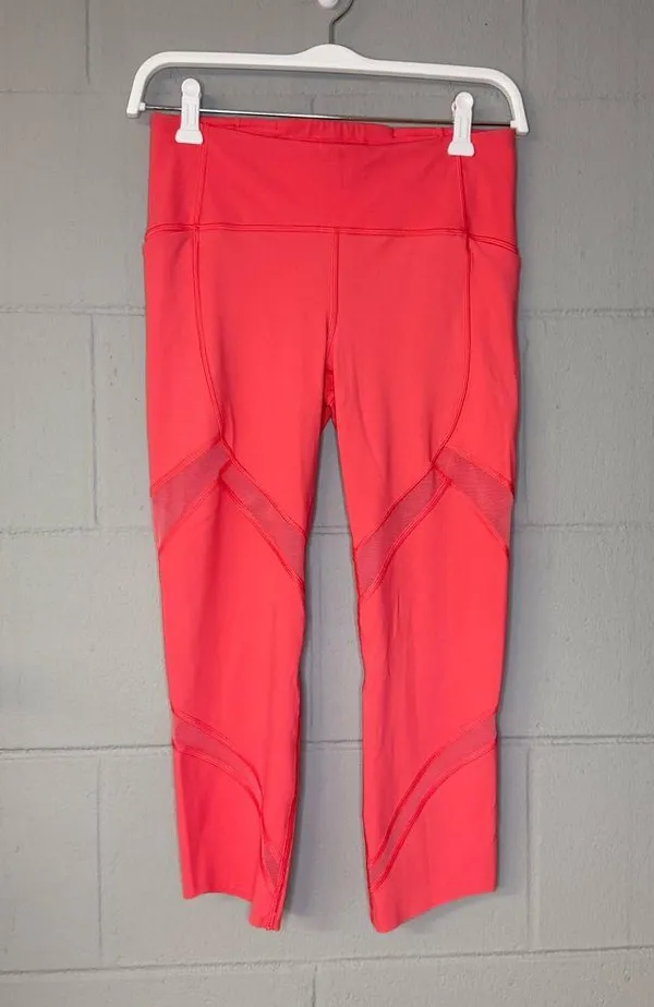 Lululemon On Pace Crop *21" in Glossy Women’s Size 6 Athletic Leggings - Image 5
