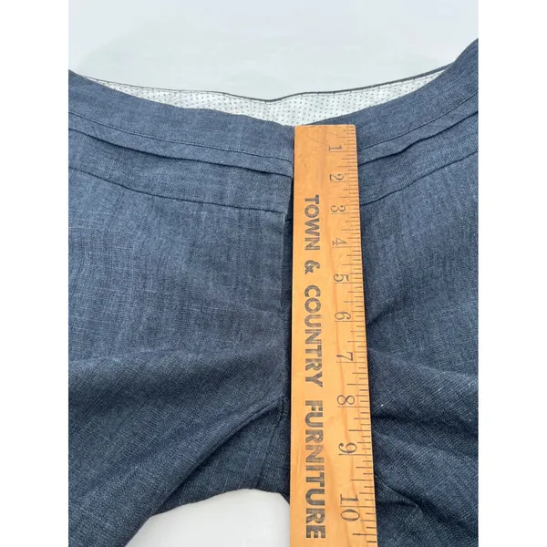Maurices I Am Smart Crop Pants Women 0‎ Blue Indigo Cotton Blend Preppy Stretch - Image 8