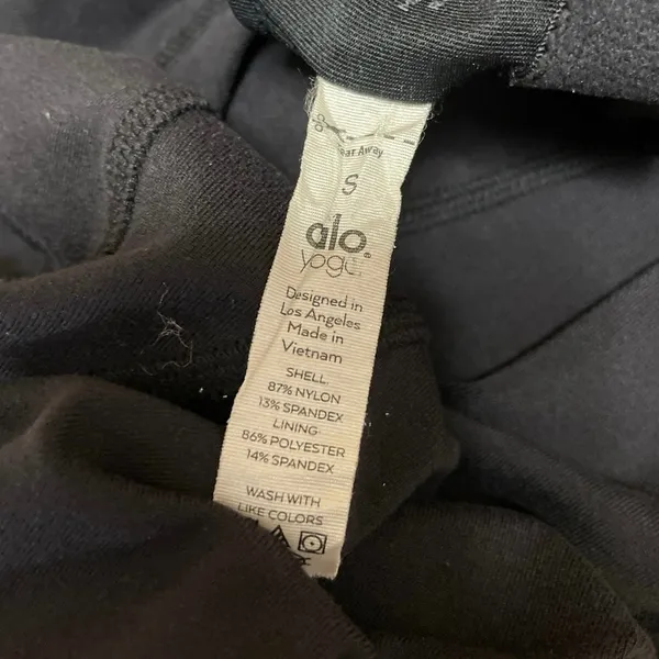 Alo Yoga Black Sleeveless Activewear Athletic Crossback V-neck Jumpsuit Romper S - Image 4