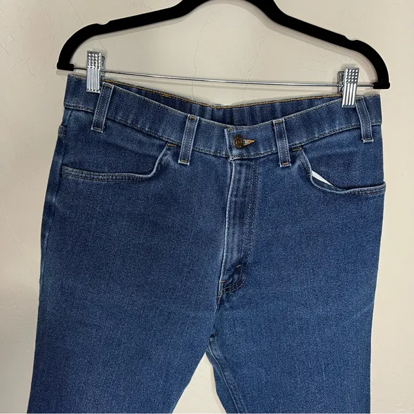Levi's Vintage 90’s Action Orange Tab High‎ Rise Crop Straight Denim Jeans - Image 3
