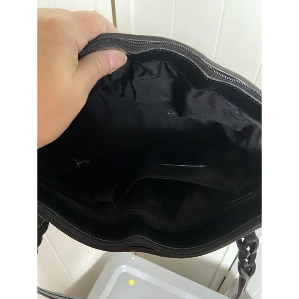Brighton Womens Shoulder Bag Mevelyn Black‎ Signature Jacquard Leather - Image 6