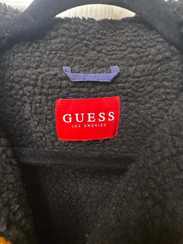 Guess Y2K Cropped Fleece Lined Windbreaker Jacket Women’s Size S - Image 2