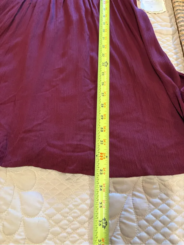 Altar'd State wine-colored babydoll mini dress women’s M NWT - Image 13