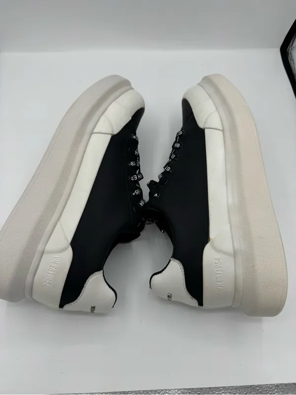 VINTAGE HAVANA angela platform sneaker in black/white size 10 NEW trendy school - Image 7