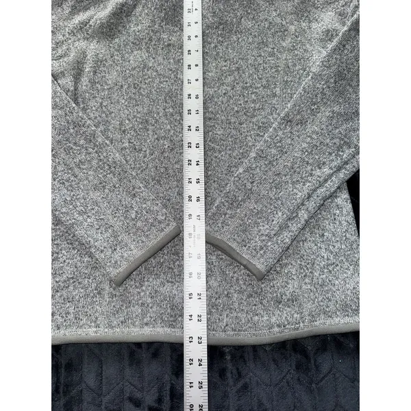 Patagonia Women's Gray Better Sweater 1/4 Zip Sweatshirt Embroidered Sz Small - Image 8