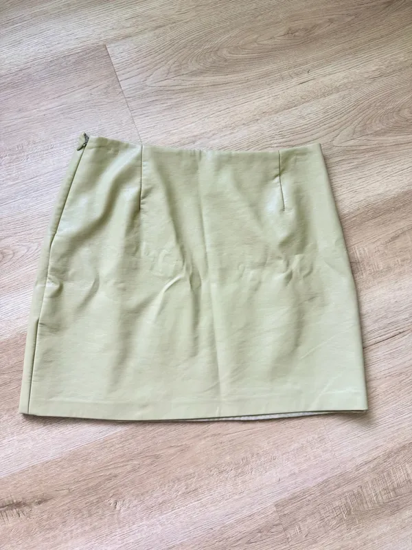 Oak+Fort Faux Leather Mini Skirt - Image 3