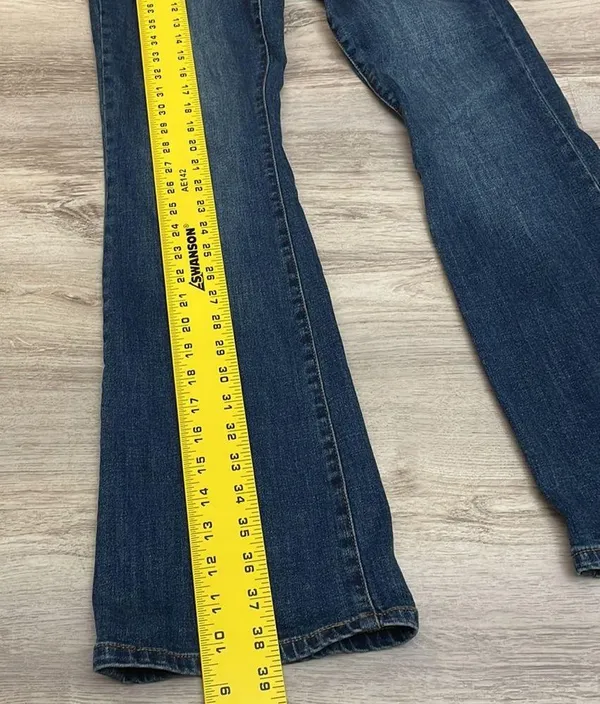 tractr Dark Wash Blue Wide Leg Women's Stretchy Jeans Size 4/27 - Image 10