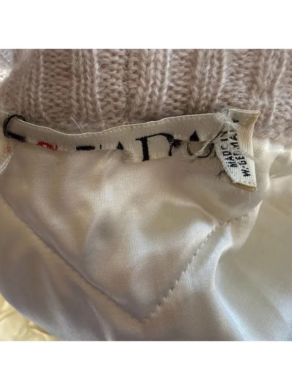 Vintage 90s mohair sweater cream toggle buttons thick warm made in Germany sz XL - Image 8