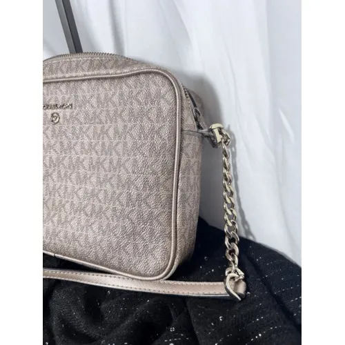 Michael Kors Rose Gold Crossbody‎ Purse Chain Detail - Image 3