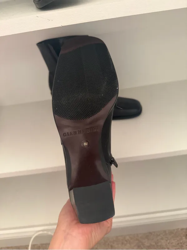 Gianni Bini Black Heeled Booties Size 8 - Image 5