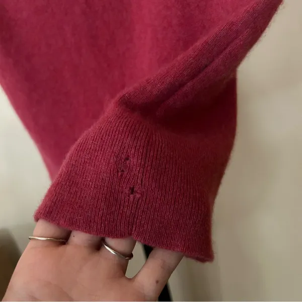 Ann Taylor Cashmere Sleeveless Tank Top Shell Sweater Raspberry Pink Size XS‎ - Image 6