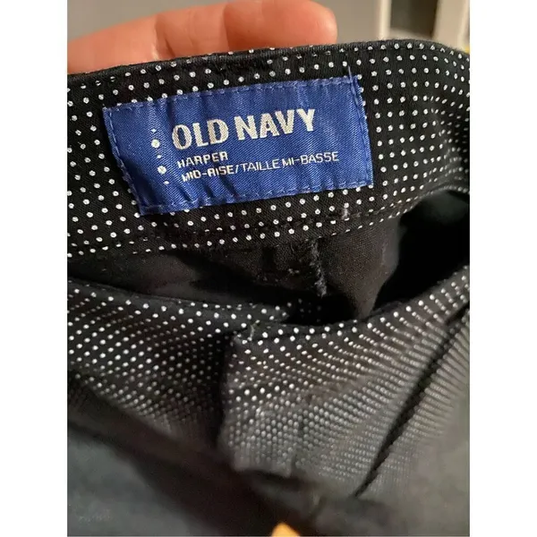 Old Navy Harper Black & White Polka Dot Ankle Dress Pants Size 10 - Image 6