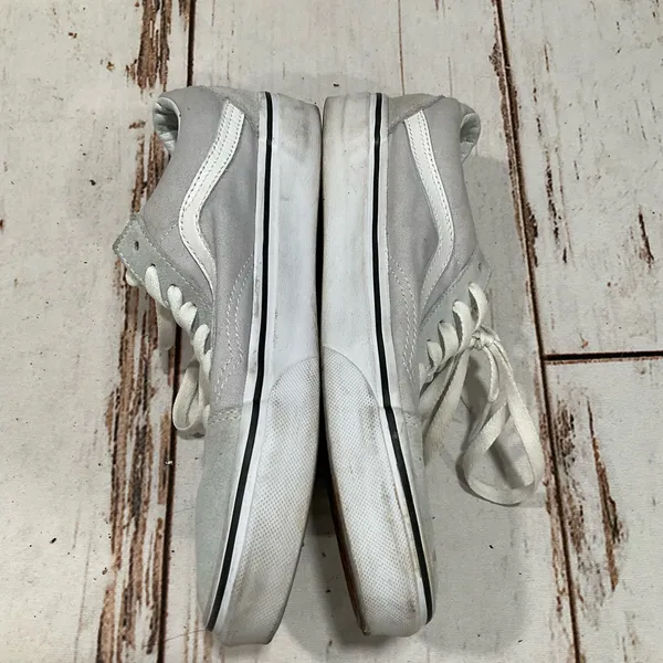 Vans Suede‎ And Canvas Light Grey And White Skate Shoes - Image 2