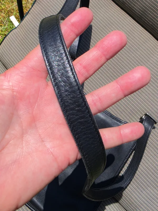 Vintage Coach Slim Legacy Flap Saddle Crossbody Black - Image 6