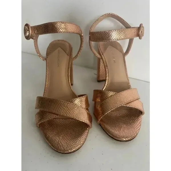 Women's Antonio‎ Melani Rose Gold Gwen’s Sandals Size 7M GUC! - Image 3