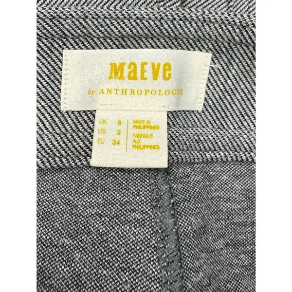 Anthropologie Maeve Seamed Flare Pants Grey Women’s 2 - Image 2