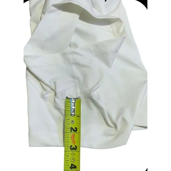 Nike Pro Compression Shorts Women XS White Dri-FIT Athletic‎ Gymcore Sporty Yoga - Image 4