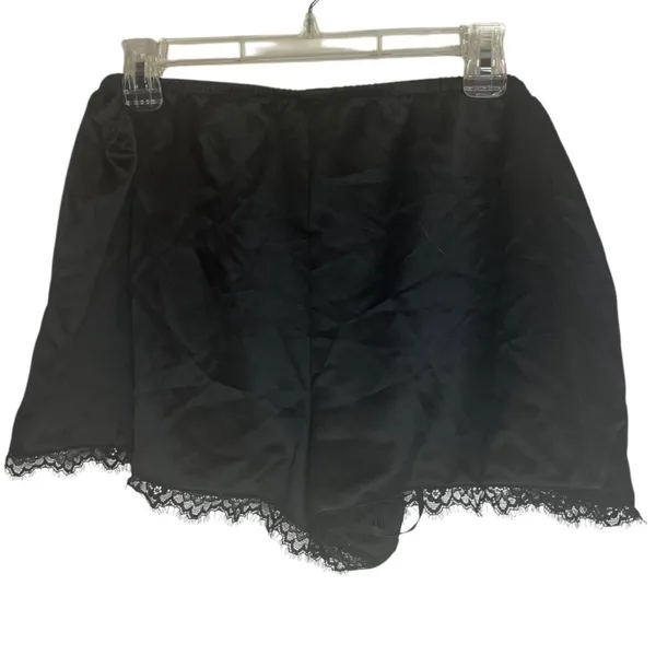 5/$25 INC international Concepts Women's XXL Satin Lace‎ Trim Shorts Black - Image 6