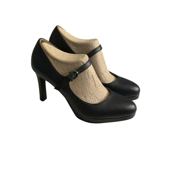 NATURALIZER Womens Talissa Mary Jane Pumps SIZE 5.5M Black Leather NWOT - Image 3