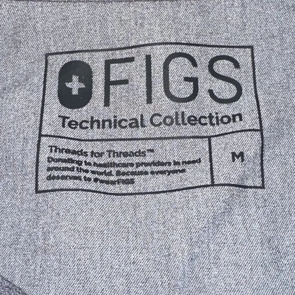 FIGS Catarina One Pocket Scrub Top Graphite‎ Medium Medical Healthcare Nurse - Image 5