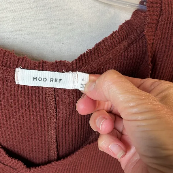 Mod Ref Comfy Oversized Waffle Shirt - Image 9