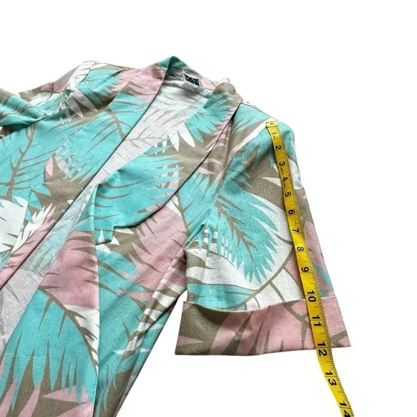 VTG Preppy 80s Blazer Pastels 14 Eclectic Prep Light Academia Y2K 3/4‎ Sleeve - Image 13